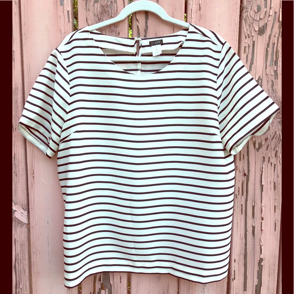J. Crew stripe top shirt XL